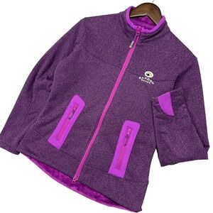 Peter Millar Bandon Dunes Purple Fleece Jacket Lined Full‎ Zip Jacket Women's S